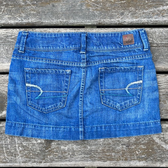 Dark Denim Mini Skirt - Picture 4 of 4